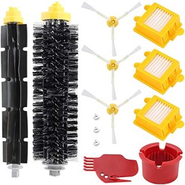 Replacement Brushes for iRobot Roomba 700 Series Accessories Kit (Side Brushes, Filters, Bristle Brush) for Roomba 700/720/750/760/765/770/772/772e/774/775/776/776p/780/782 782e/785/786/786p/790