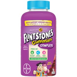 Flintstones Vitamins Complete Gummies, Kids Vitamins with Vitamin C for Toddlers and Children, Kids Multivitamin with Vitamin A, B6, B12, E & Zinc, 180 Count