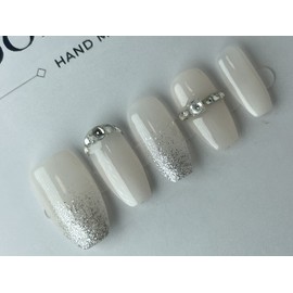 ⭐️ [Pure Wedding Glitter] Wedding Ring Nail Tips ⭐️ - Stiletto / ⭐️ [퓨어 웨딩 글리터] 웨딩링 네일팁 ⭐️ - 스틸레토