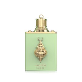 Fanoos Luxury EAU de parfum unisex 100ml, Mint Green and Gold, Traditional Lantern Design, Decorative Glass Bottle