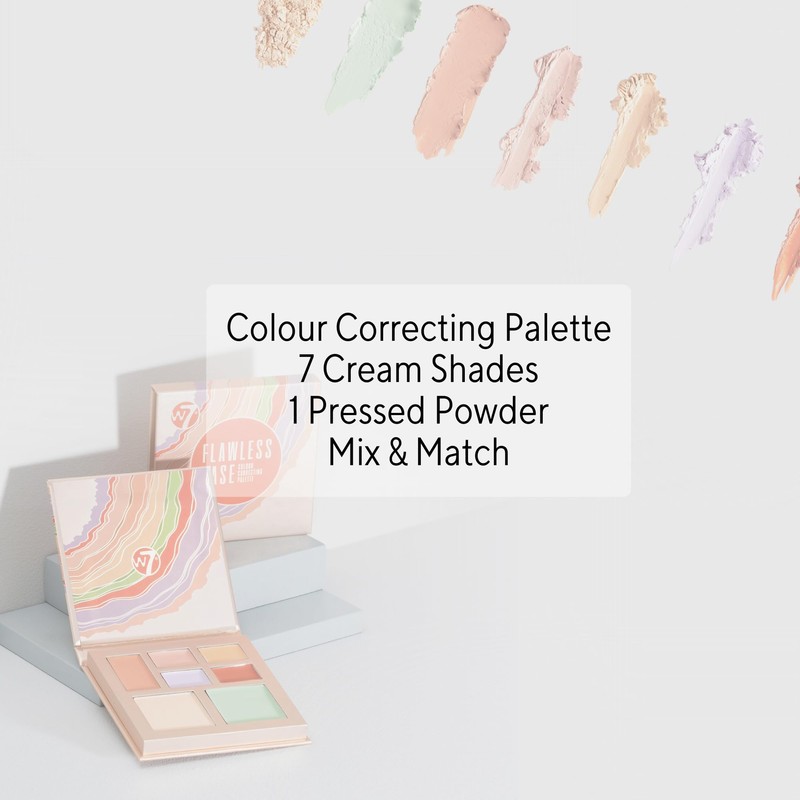 W7 Flawless Base Cream Colour Correcting Palette - 7 Shades