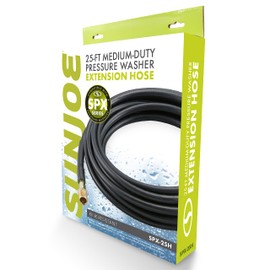 Sun Joe SPX-25H 25' Universal Pressure Washer Extension Hose for SPX Series and Others (Packaging may vary) , Black