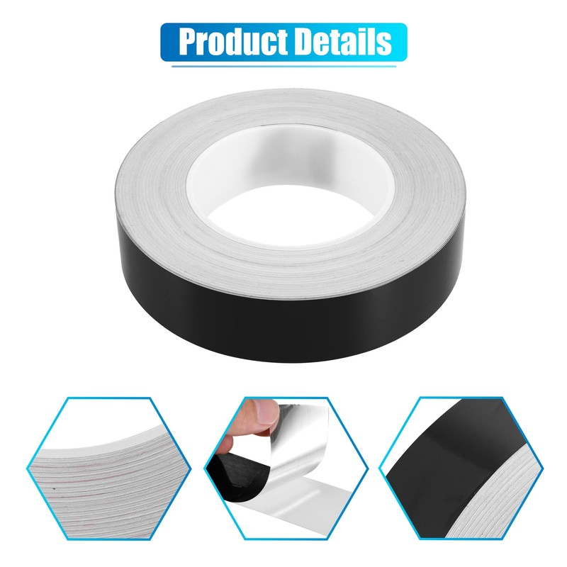 X AUTOHAUX 1.2" Width 164ft Length Decorative Strips Black for