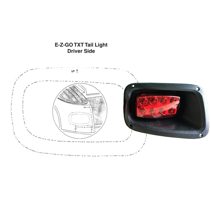 BestAccess EZGO TXT LED Taillights | Golf Cart LED Tail