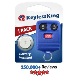 KeylessKing* Keyless Entry Remote for Ford CWTWB1U212 CWTWB1U331 GQ43VT11T CWTWB1U345 Blue