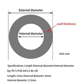 TEN-HIGH PU Pneumatic Hose 10M,Air Compressor Hose 10mm OD x 6.5mm ID,Air Pump High Pressure PU Air Line Hose(Color: Blue)