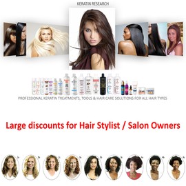 Keratin Research Clarifying Shampoo for Brazilian Keratin Blowout Treatments 120ml Made in USA