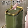 Transparent Trash Can, Bathroom Trash Cans with Lids, 2.6 Gallon