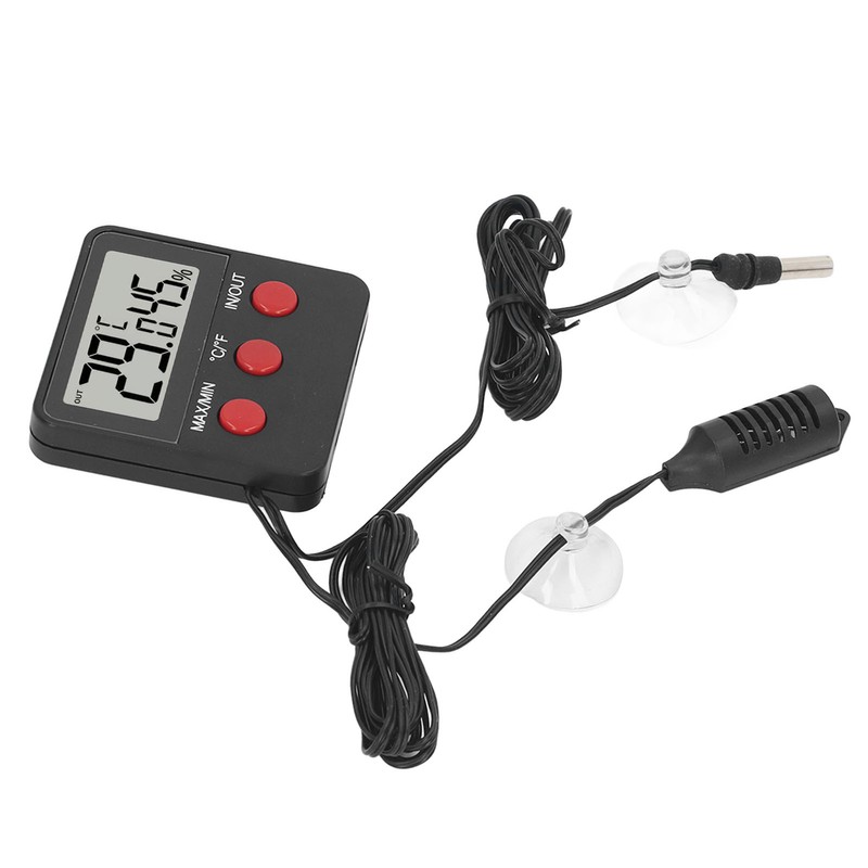 Mini Temperature and Humidity Meter with 2 Probes Digital Hygrometer