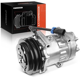 A-Premium Air Conditioner AC Compressor with Clutch Compatible with Volvo ACL, VN/VNL/VNM, WC/WG/WH/WI & White/GMC, ACL, J9C0, WAH WCA WG, WHL WHM, WIA WIL WIM & More
