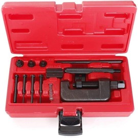MEETOZ 13pcs Motorcycle ATV Bike Drive Chain Cutter Breaker Splitter Link Riveter Riveting Repair Tools
