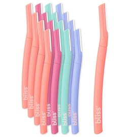 Bliss Women's Dermaplaning Tool - 16 Pack Dermaplaning Razor Microblades: Peach Fuzz Facial Hair Removal, Exfoliating, Eyebrow Razor, Assorted