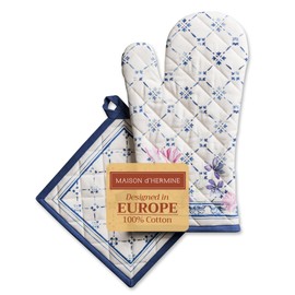 Maison d' Hermine Spring/Summer Set with Oven Gloves and Pot Holder