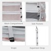 TABITORA Travel Luggage Organizer Hanging Packing Cubes Portable Hanging Shelves