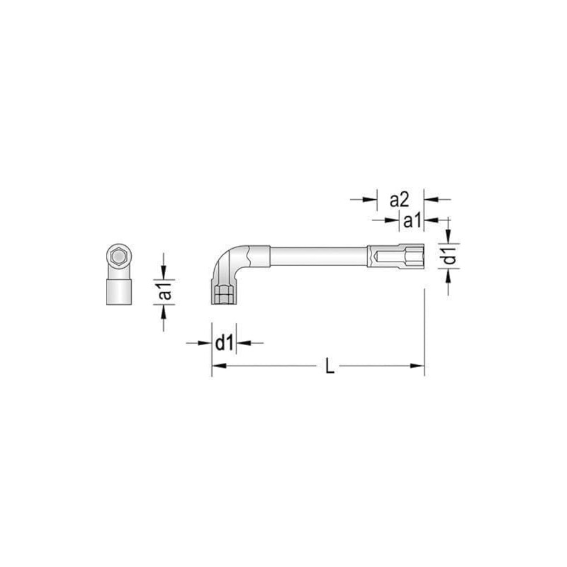 Gedore Double Socket Wrench 6mm 25 PK 6 Ended