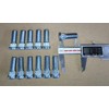 12pcs Grade 10.9 Serrated Wheel Stud 1/2-20 Thread, 0.56"(14.3mm) Knurl
