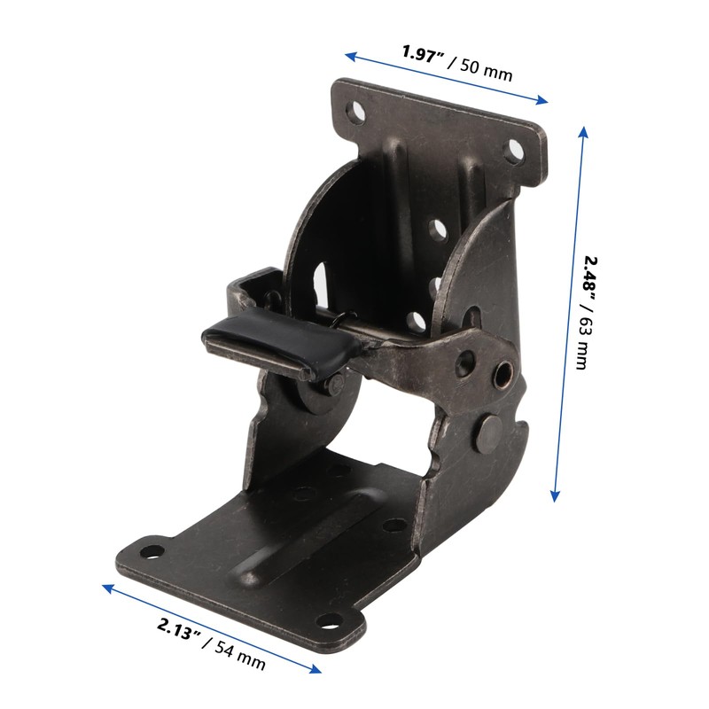 MANCHAP 4 PCS 90/180 Degree Self Locking Folding Hinges, Folding