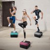Aurorafy Step Aerobic Platform with 5 levels Adjustable Height, 4