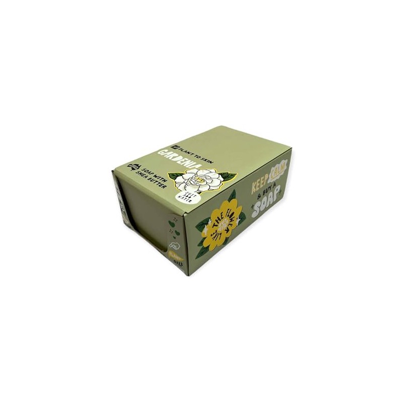 4x 100g Plant Oil Soap Gardenia Scented - Pure Natural