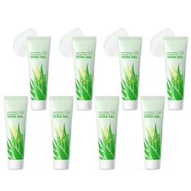 Fusang 8Pcs Organic Aloe Vera Gel for After Sun Skin Care,Natural Moisturizing Aloe Vera Gel for Face & Body,Easy to Portable Face Moisturizer,Travel Size Pure Vera Aloe Gel for all Skin Types D