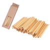 100Pcs Natural Mason Bee Tubes Eco-Friendly Beekeeper Nesting Refill Tubes