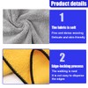 UHANBUT Dual-Sided Microfiber Towels for Car, No-Scratch Automotive Cleaning Cloth,