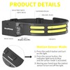 LED Headlamp, USB Rechargeable Head Lamp, 230° Wide Beam Motion