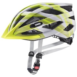 uvex air Wing cc - Lightweight Bicycle Helmet for Men and Women - Individual Size Adjustment - Expandable with LED Light - Grey Lime Matt - 56-60 cm