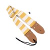Guitar Strap Stylish Stripe Pattern Thickened Cotton Leather Adjustable Guitar