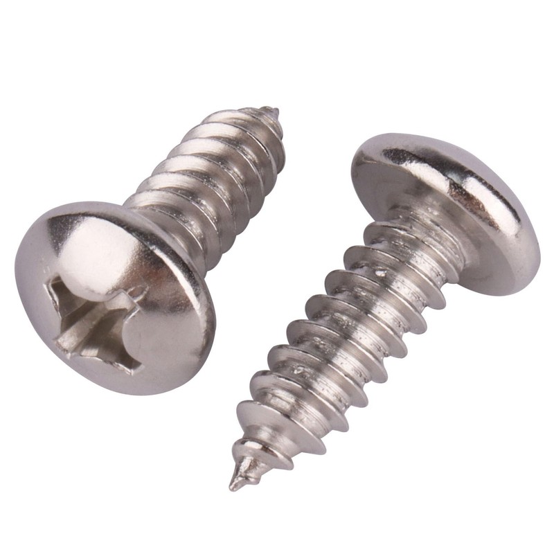 YANRUHFL 8PCS License Plate Screws, Stainless Steel Bolts for Front