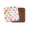 1 x Funky Paw Prints Drinks Coaster - Animal Dog