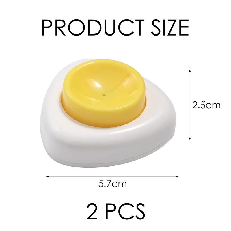PLLDVEFD 2-Piece Egg Hole Puncher, Creative Egg Driller, Simple Plastic