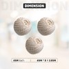 3 Pack Cotton String Ball, 100% Cotton Roll Each 45m