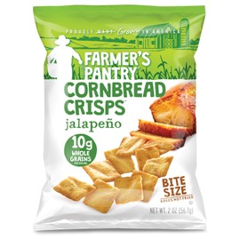 Farmer's Pantry Bulk Pack Cornbread Crisps, Jalapeno, 2 Ounce (Pack of 24)