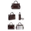 Genuine Leather laptop Briefcase: Messenger shoulder bag14 15inch men case