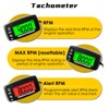 NInE-ROnG Self Powered Digital Tachometer Hour Meter,Inductive Maintenance Waterproof Backlit