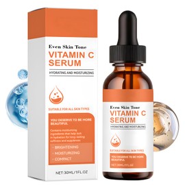 Vitamin C Serum, Anti-Ageing Serum, Vitamin C Face, with Vitamin E and Hyaluronic Acid, Moisturises, Nourishes the Skin, Brightens Skin Tone and Counteracts Skin Ageing (30 ml)