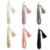 CHUQING Keyring Woman Macrame Handmade Bracelet Tassel Anyards for Keys,