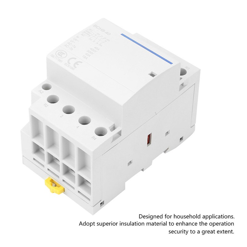 4P 40A 24V/ 50/60Hz Household AC Contactor 2NO2NC (230VAC)