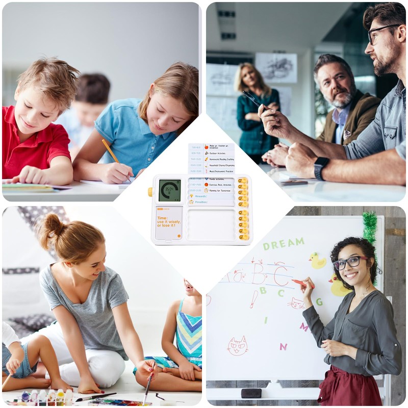 Visual Timer for Kids with Planning Board, ADHD Timer for