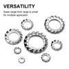 QTEATAK 320Pcs Stainless External Multi-Tooth Star Lock Washers Assortment Set-304