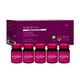 Nutricore Organic Milk Thistle 30 tablets x 5 boxes, 5 month supply / 뉴트리코어 유기농 밀크씨슬 30정 x 5박스 5개월분