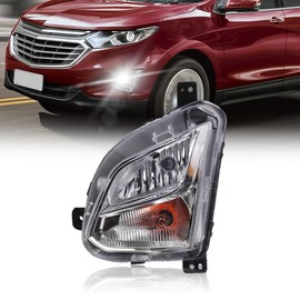 Shocklight Fog Light Compatible With 2018-2021 Chevy Equinox Left Side Front Bumper Fog Lamp