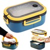 FZYCOM Bento Lunch Box with Compartments, 2-Layer Lunch Box, Lunch
