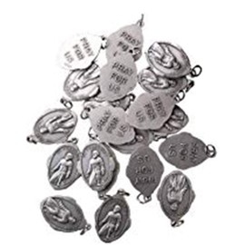 Bulk Medal Lot of 20 Metal Saint Pendant (St. Peregrine)