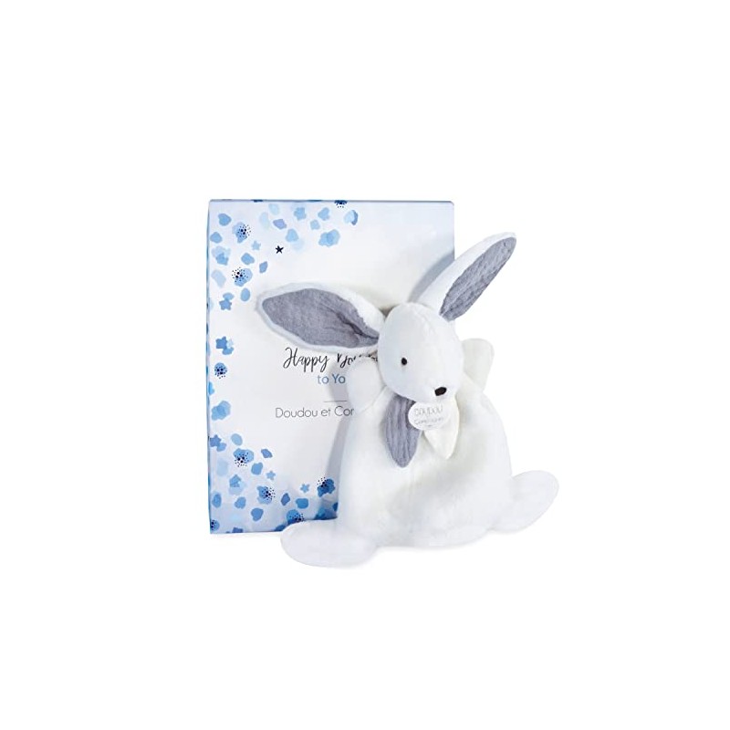 Doudou et Compagnie - Mini Cuddly Toy Rabbit - Happy