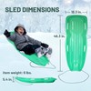 Slippery Racer Downhill Xtreme Flexible Adults and Kids Plastic Toboggan