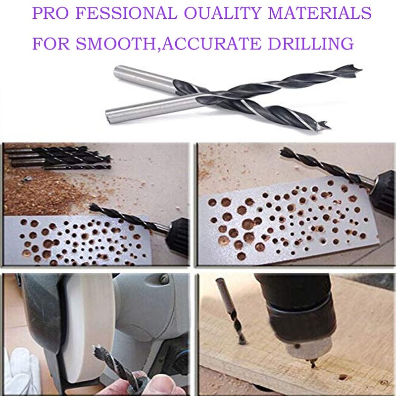 KEWAYO Brad Point Wood Drill Bit - 8 Pcs 3-10mm