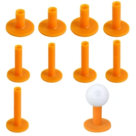 Yowodana Golf Tees Rubber Practice Set of 9 35mm-83mm Permanent Tees for Practice Mat Durable Stability Golf Equipment Practice Supplies