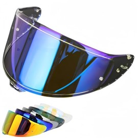 Laimiiie CWR-F2 Shield Visor Replacement for Z8/X15/CWR-F2/NXR2/RF-1400 Shield Helmets Accessories Universal UV Protection (Revo Clear Blue)